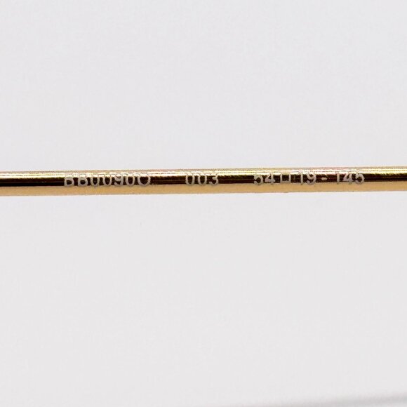 NEW BALENCIAGA EYEGLASSES BB0090O 003 SQUARE GOLD WOMEN EYEWEAR BALENCIAGA - Picture 8 of 9